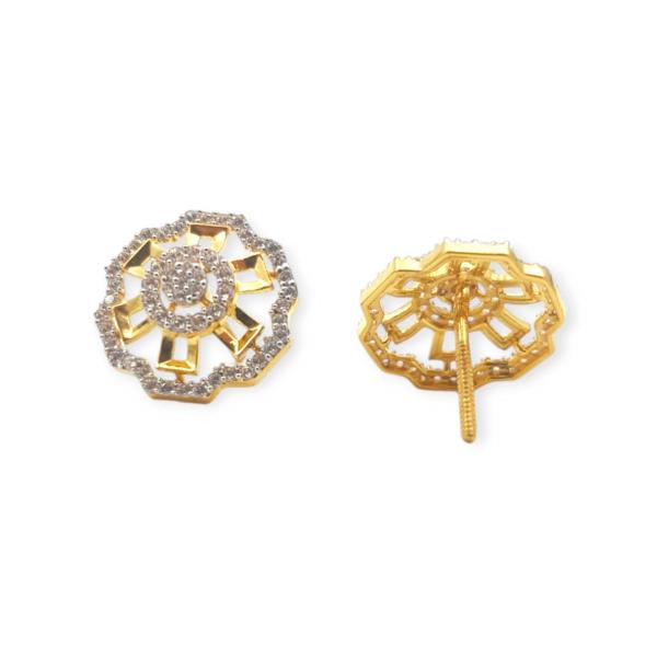 Gold Flower Shape Tops with Beautiful Design and Zerkons